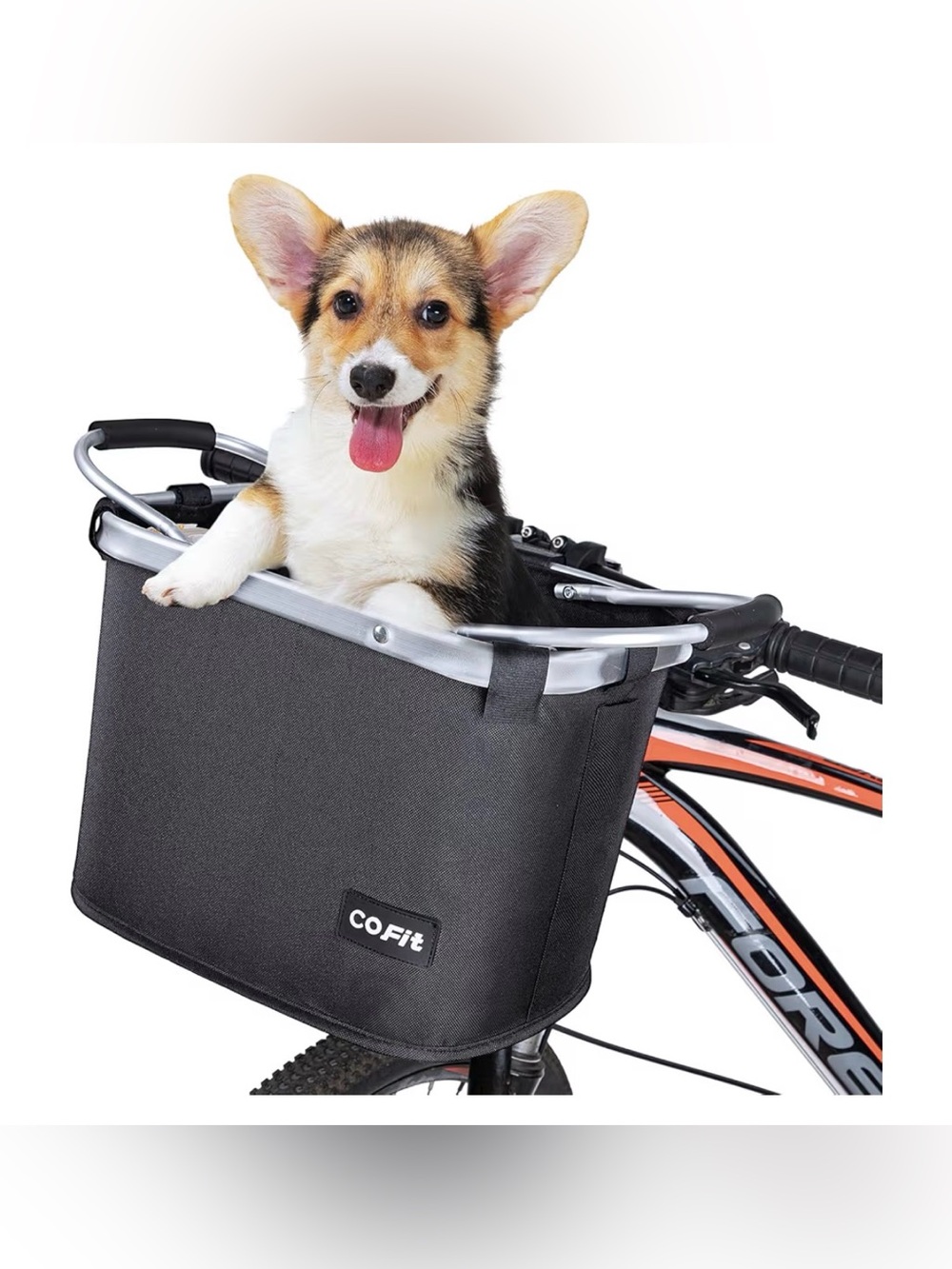 Front Bike Pet Basket - Secure Dog Carrier